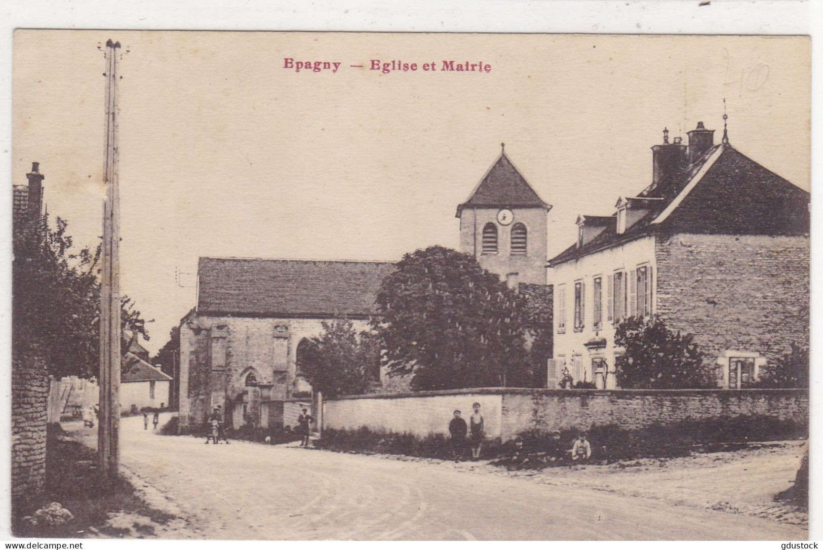 Côte-d'Or - Epagny - Eglise Et Mairie - Other & Unclassified