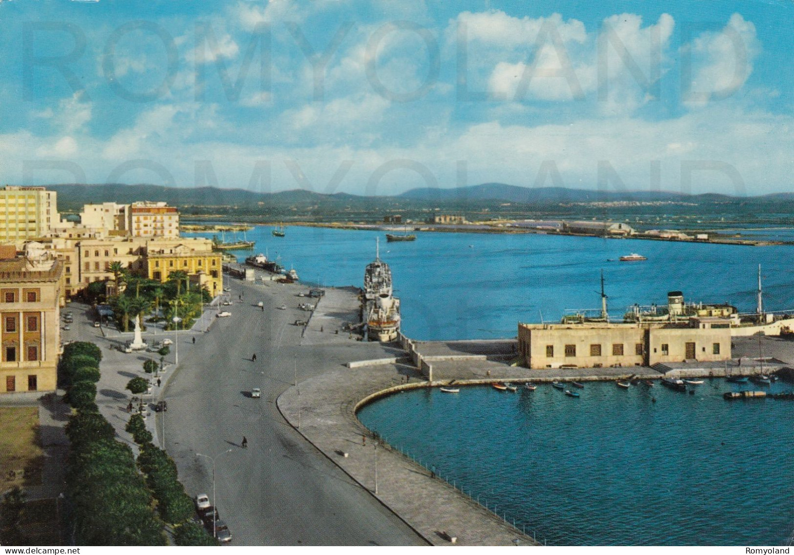 CARTOLINA  C14 TRAPANI,SICILIA-PORTO E MOLO SANITA-STORIA,MEMORIA,CULTURA,RELIGIONE,BELLA ITALIA,VIAGGIATA 1973 - Trapani