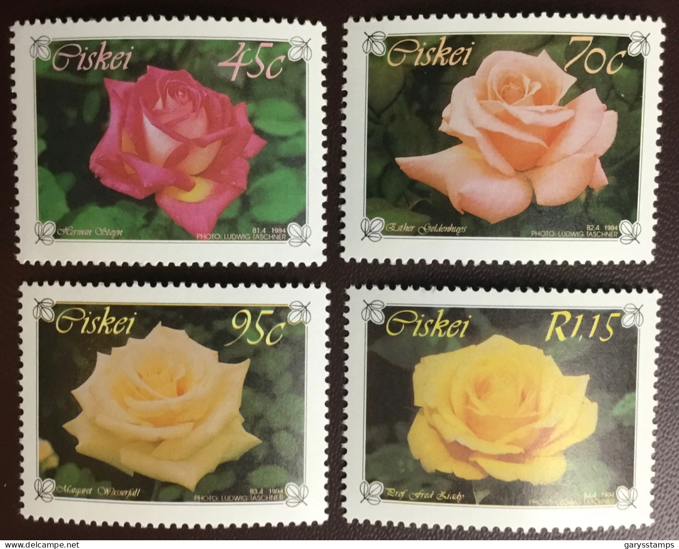 Ciskei 1994 Roses Flowers MNH - Rosen