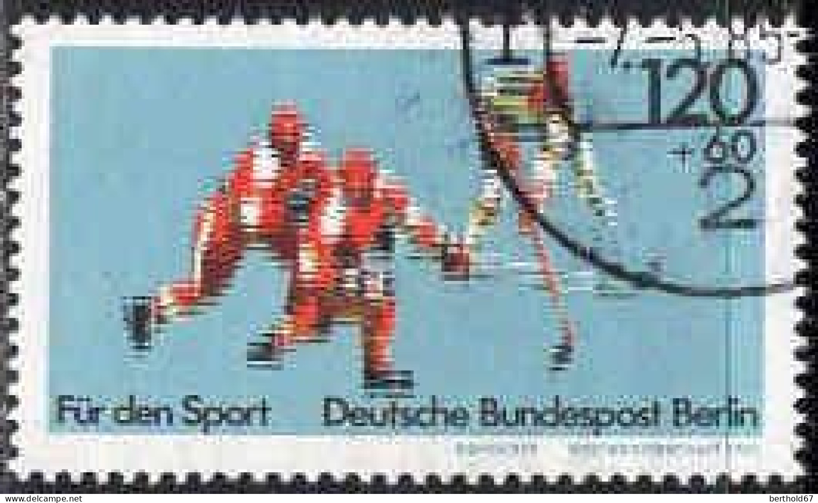 Berlin Poste Obl Yv:659/660 Pour Le Sport Danse & Hockey Sur Glace (Beau Cachet Rond) - Usados