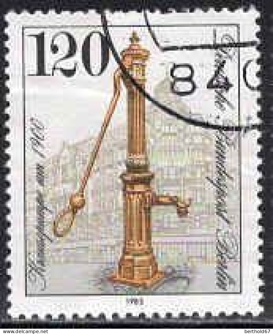 Berlin Poste Obl Yv:650/653 Pompes à Eau Berlin (Beau Cachet Rond) - Used Stamps