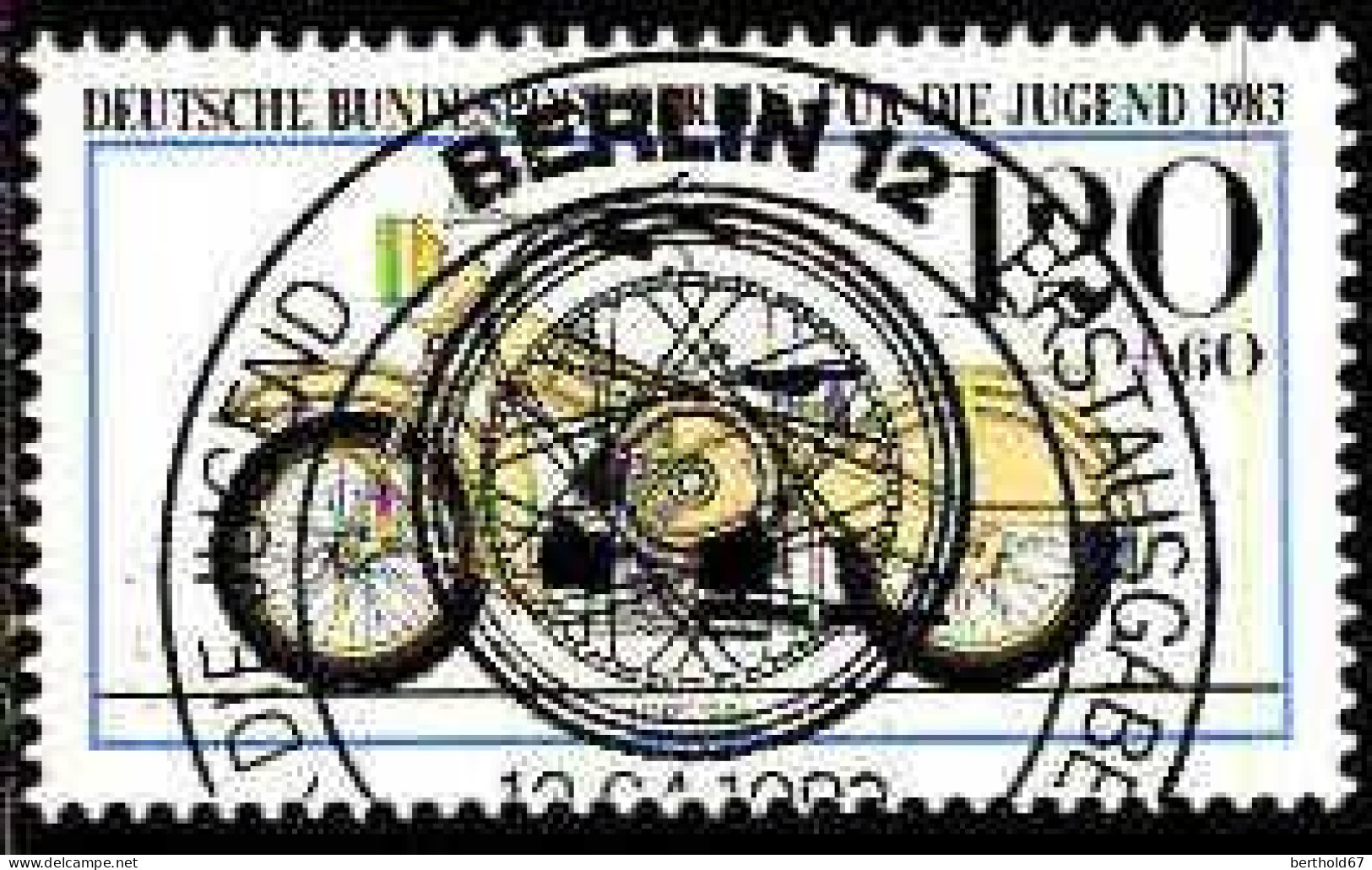 Berlin Poste Obl Yv:655/658 Pour La Jeunesse Motocyclettes (TB Cachet Rond) - Usados