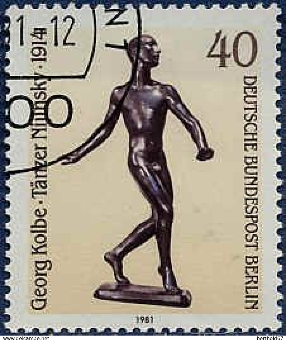 Berlin Poste Obl Yv:617/619 Art & Culture Sculptures (beau Cachet Rond) - Gebruikt