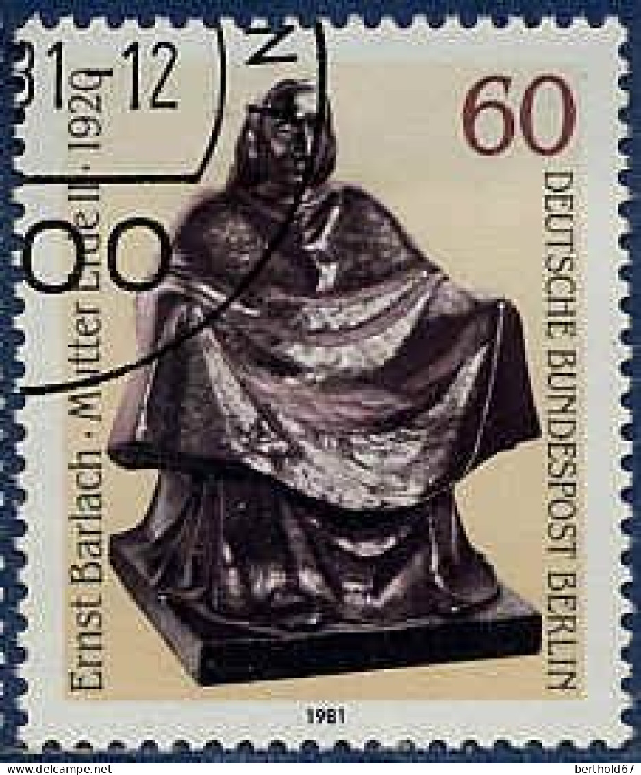 Berlin Poste Obl Yv:617/619 Art & Culture Sculptures (beau Cachet Rond) - Usados