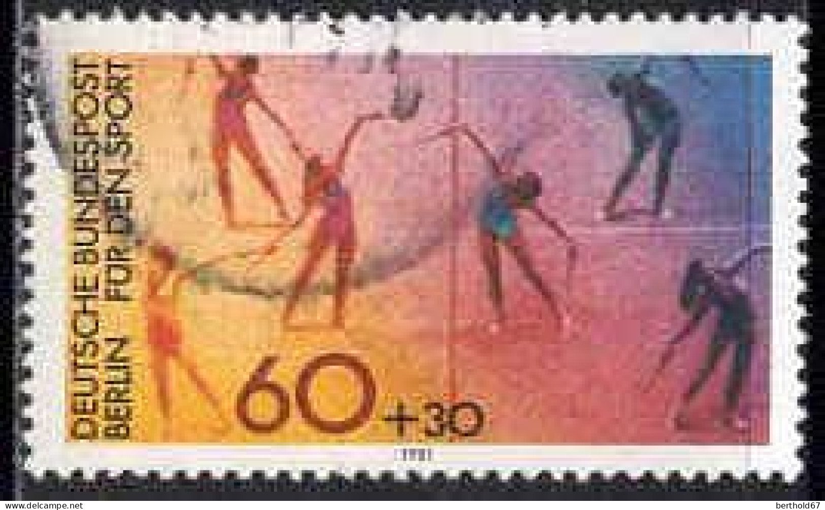 Berlin Poste Obl Yv:606/607 Pour Le Sport Gymnastique & Course (cachet Rond) - Gebraucht