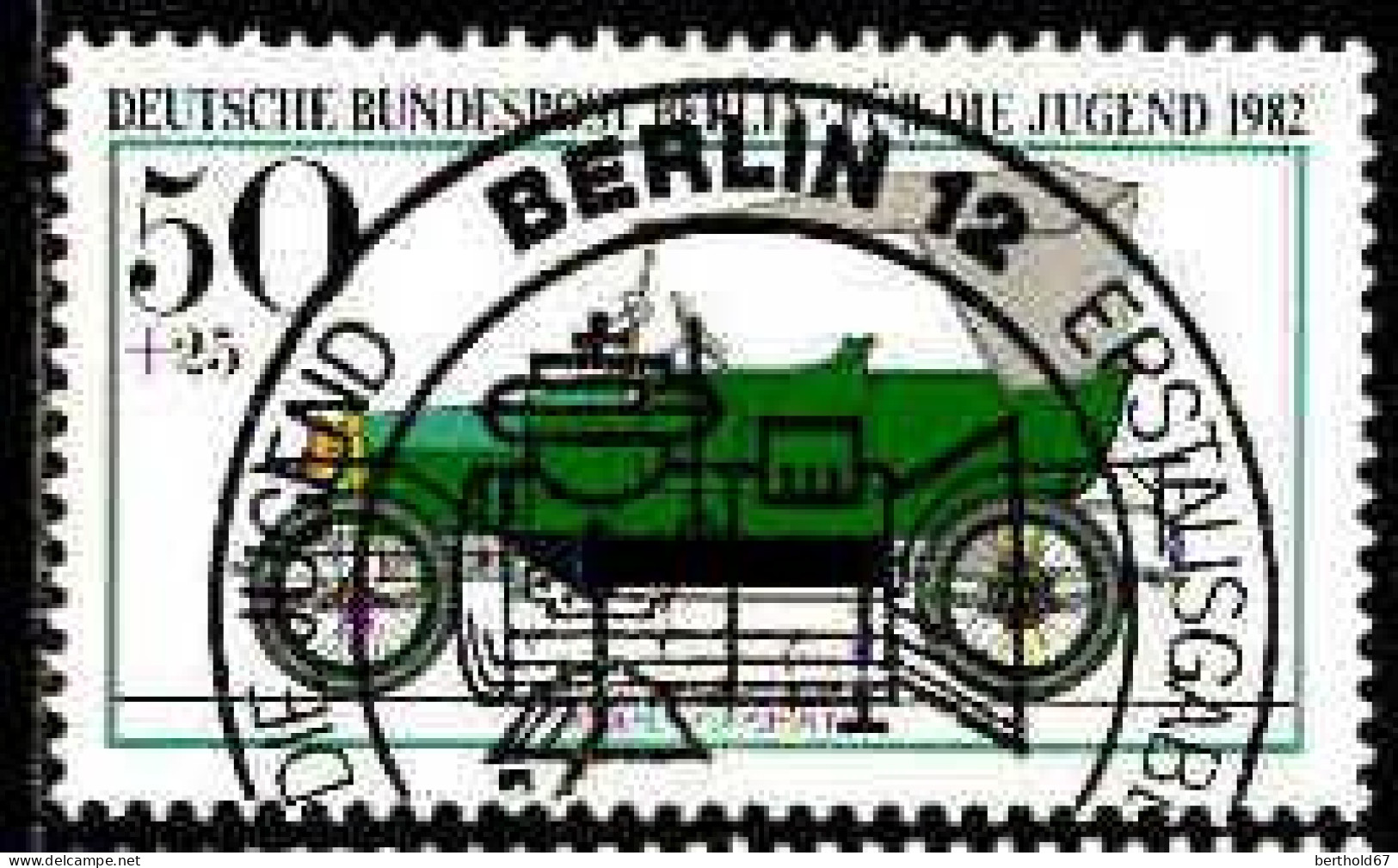 Berlin Poste Obl Yv:621/624 Pour La Jeunesse Voitures Anciennes (TB Cachet Rond) - Gebruikt