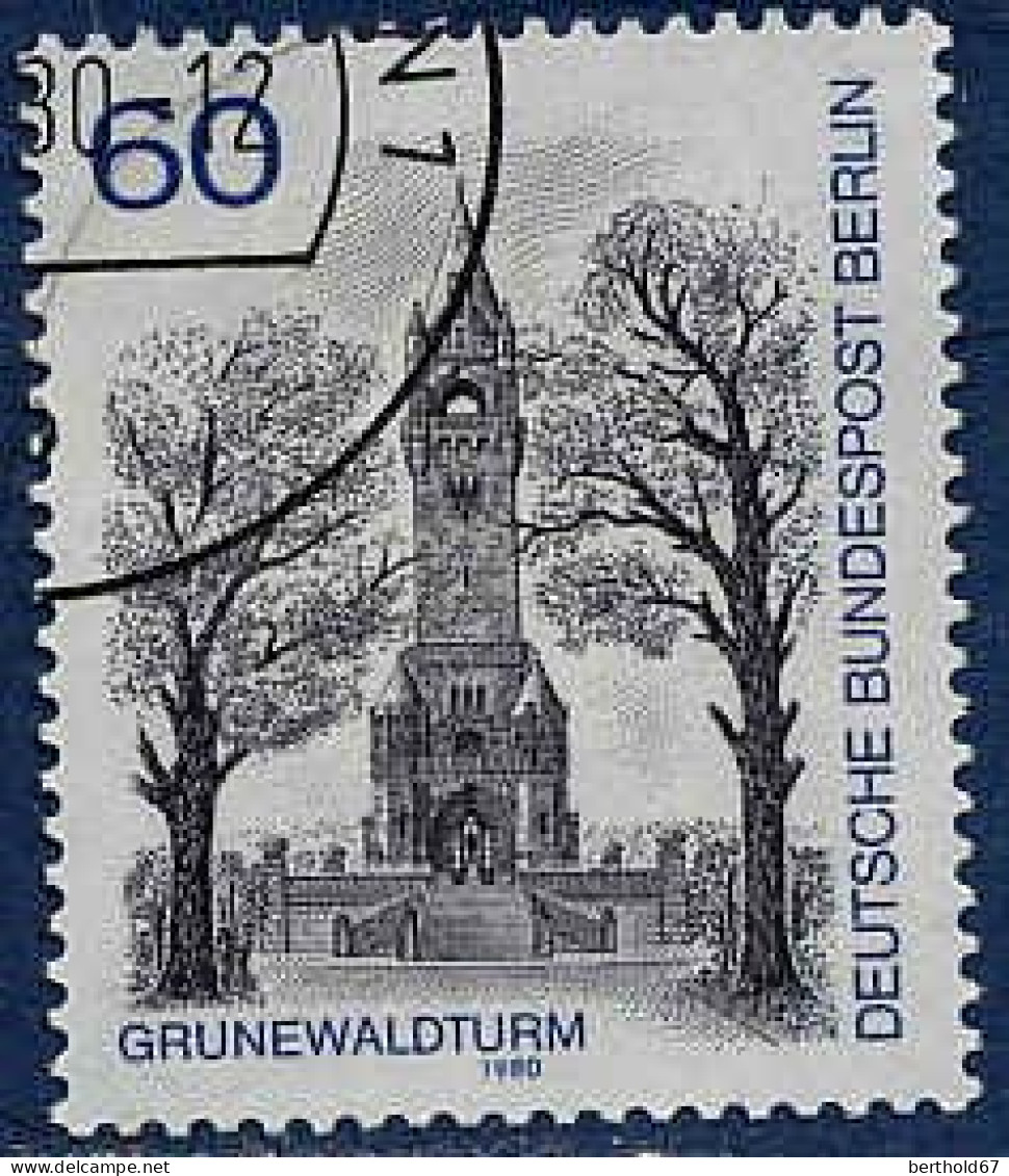 Berlin Poste Obl Yv:595/597 Vues De Berlin (Beau Cachet Rond) - Gebraucht