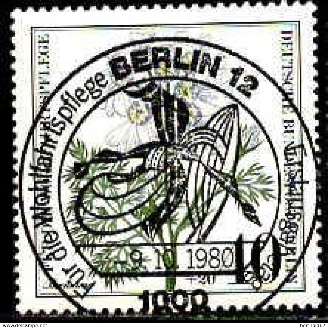 Berlin Poste Obl Yv:590/593 Bienfaisance Herbes Des Champs (TB Cachet Rond) - Usati