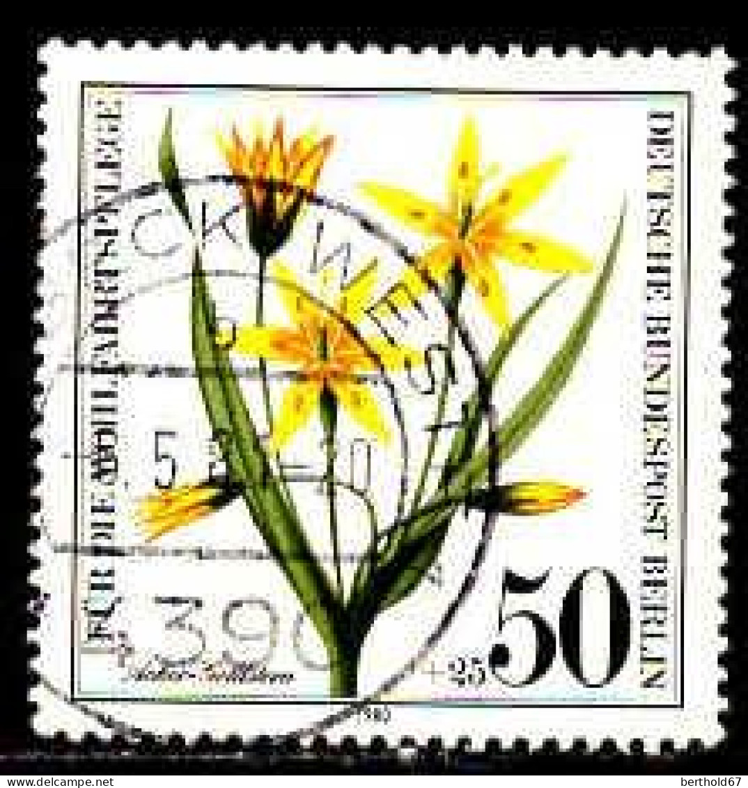 Berlin Poste Obl Yv:590/593 Bienfaisance Herbes Des Champs (TB Cachet Rond) - Usados