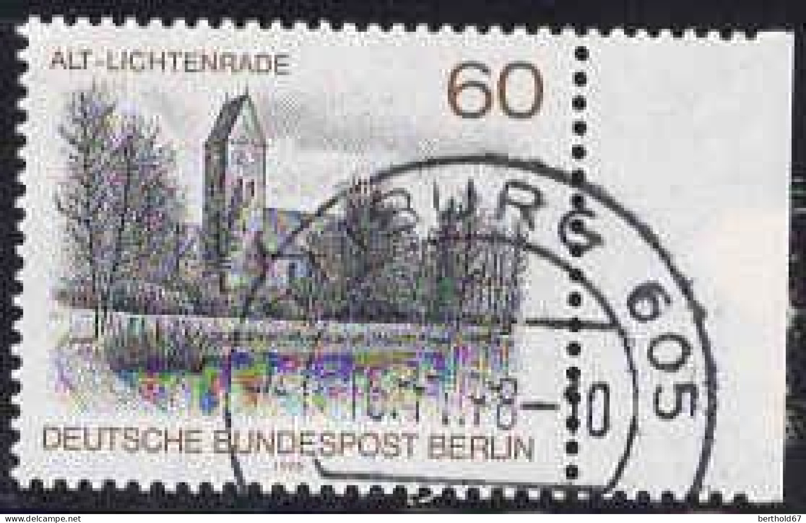 Berlin Poste Obl Yv:544/546 Vues De Berlin (Beau Cachet Rond) Bord De Feuille - Used Stamps