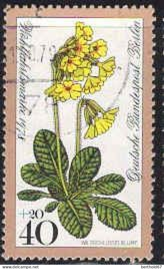 Berlin Poste Obl Yv:535/538 Bienfaisance Fleurs Des Forêts (cachet Rond) - Gebraucht
