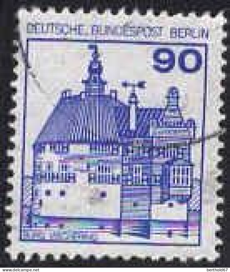 Berlin Poste Obl Yv:540/542 Châteaux (cachet Rond) - Usati
