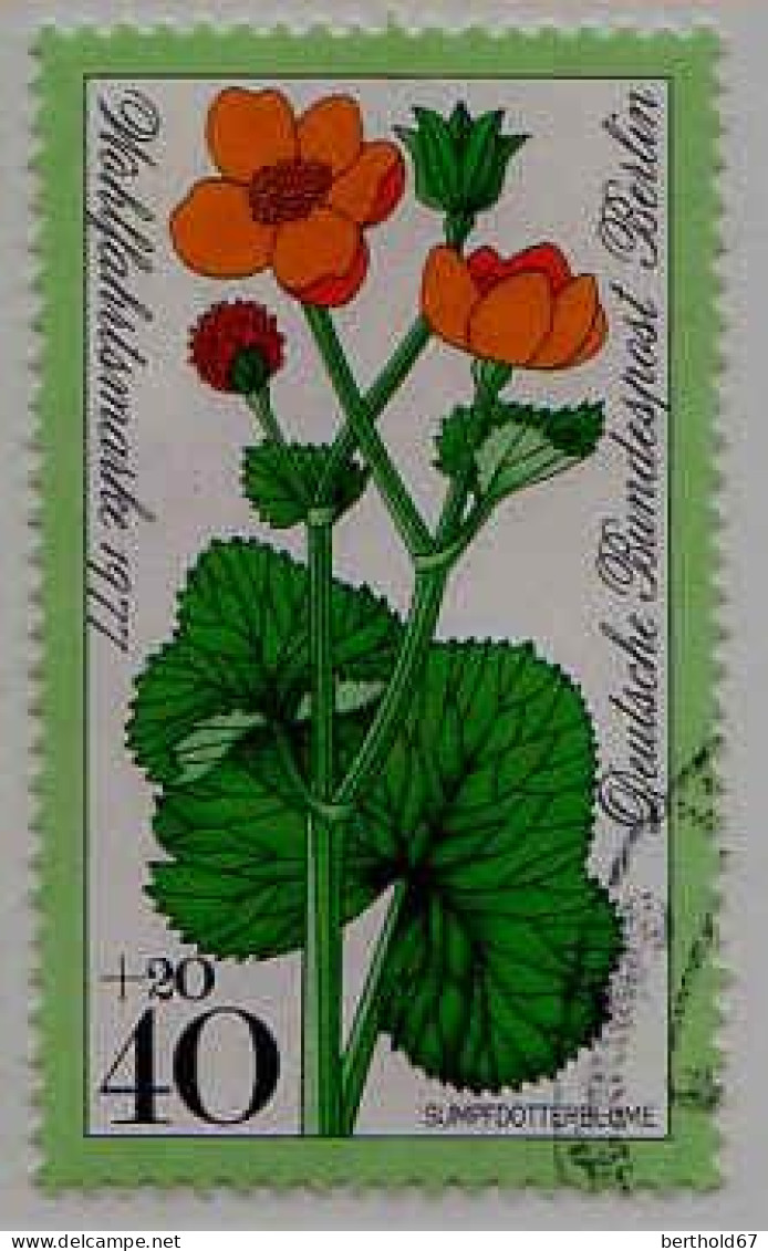 Berlin Poste Obl Yv:518/521 Bienfaisance Fleurs Des Près (cachet Rond) - Oblitérés