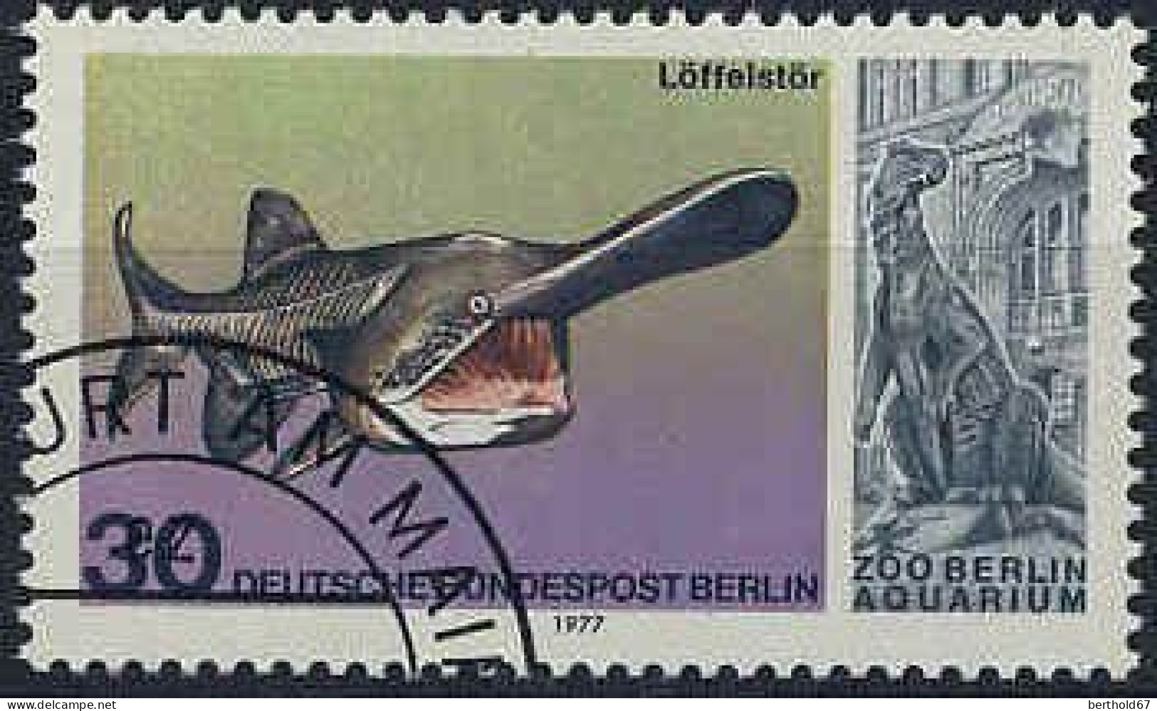 Berlin Poste Obl Yv:514/517 25.Anniversaire De L'Aquarium De Berlin (TB Cachet Rond) - Gebruikt