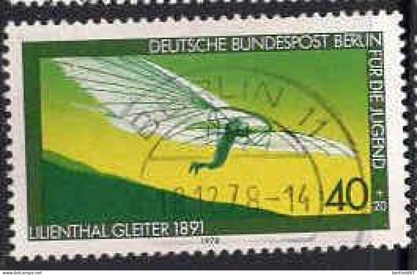 Berlin Poste Obl Yv:524/527 Pour La Jeunesse Aéronautique (TB Cachet Rond) - Oblitérés