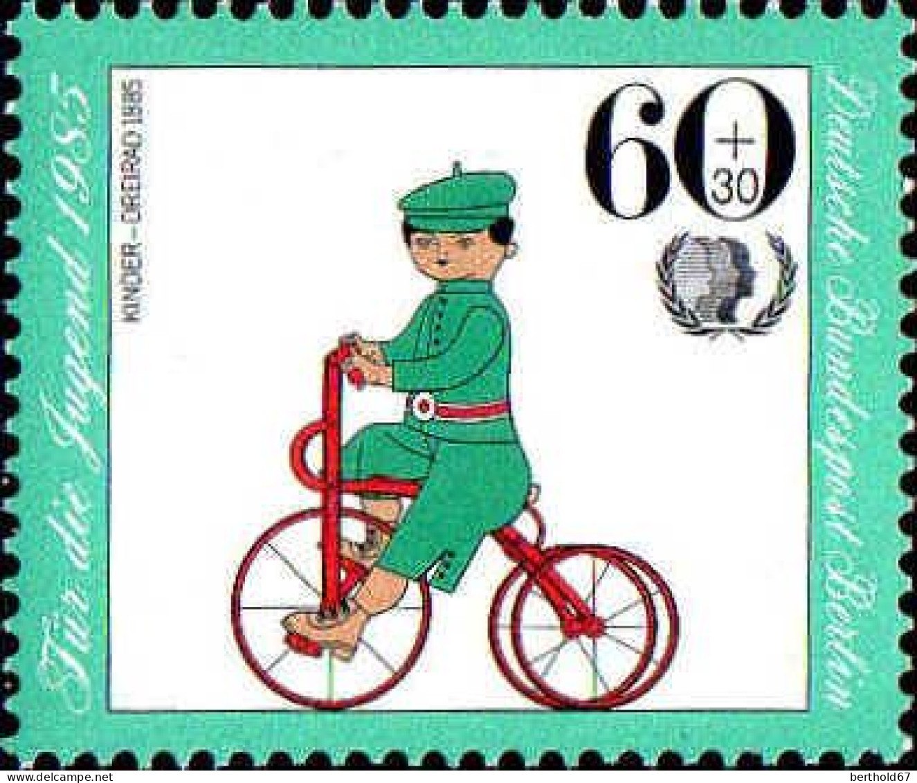 Berlin Poste N** Yv:695/698 Pour La Jeunesse Bicyclettes - Ongebruikt