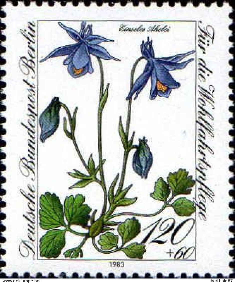 Berlin Poste N** Yv:664/667 Bienfaisance Fleurs Des Alpes - Unused Stamps