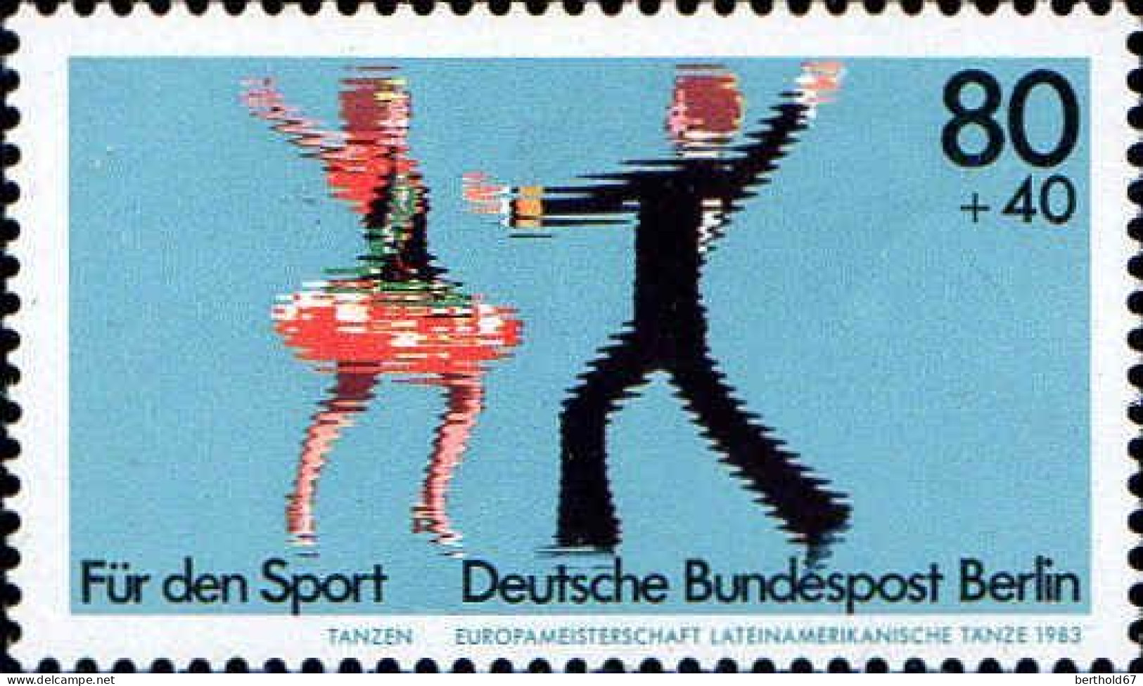 Berlin Poste N** Yv:659/660 Pour Le Sport Danse & Hockey Sur Glace - Ongebruikt