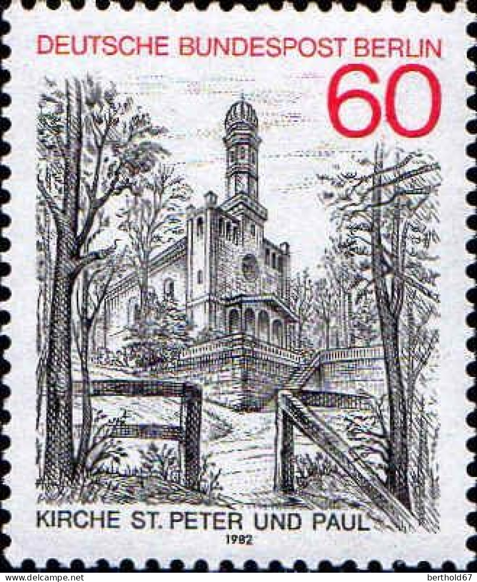 Berlin Poste N** Yv:646/648 Vues De Berlin - Unused Stamps