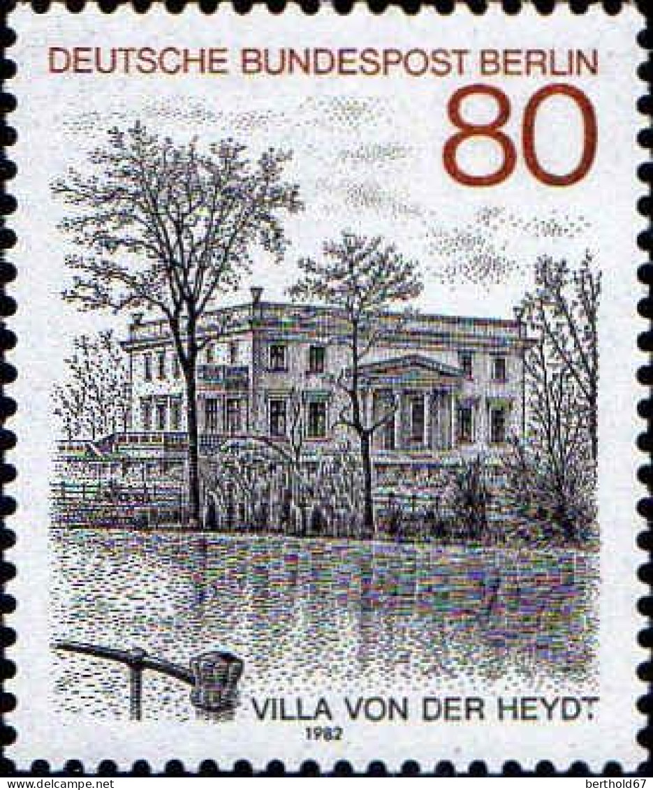 Berlin Poste N** Yv:646/648 Vues De Berlin - Unused Stamps