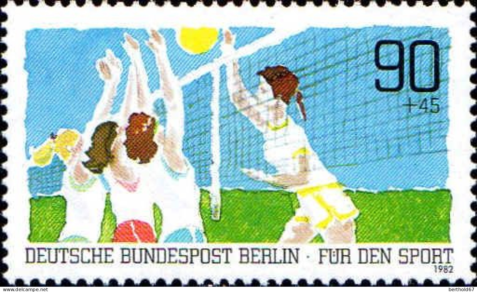 Berlin Poste N** Yv:625/626 Pour Le Sport Sourse & Volley-ball - Ungebraucht