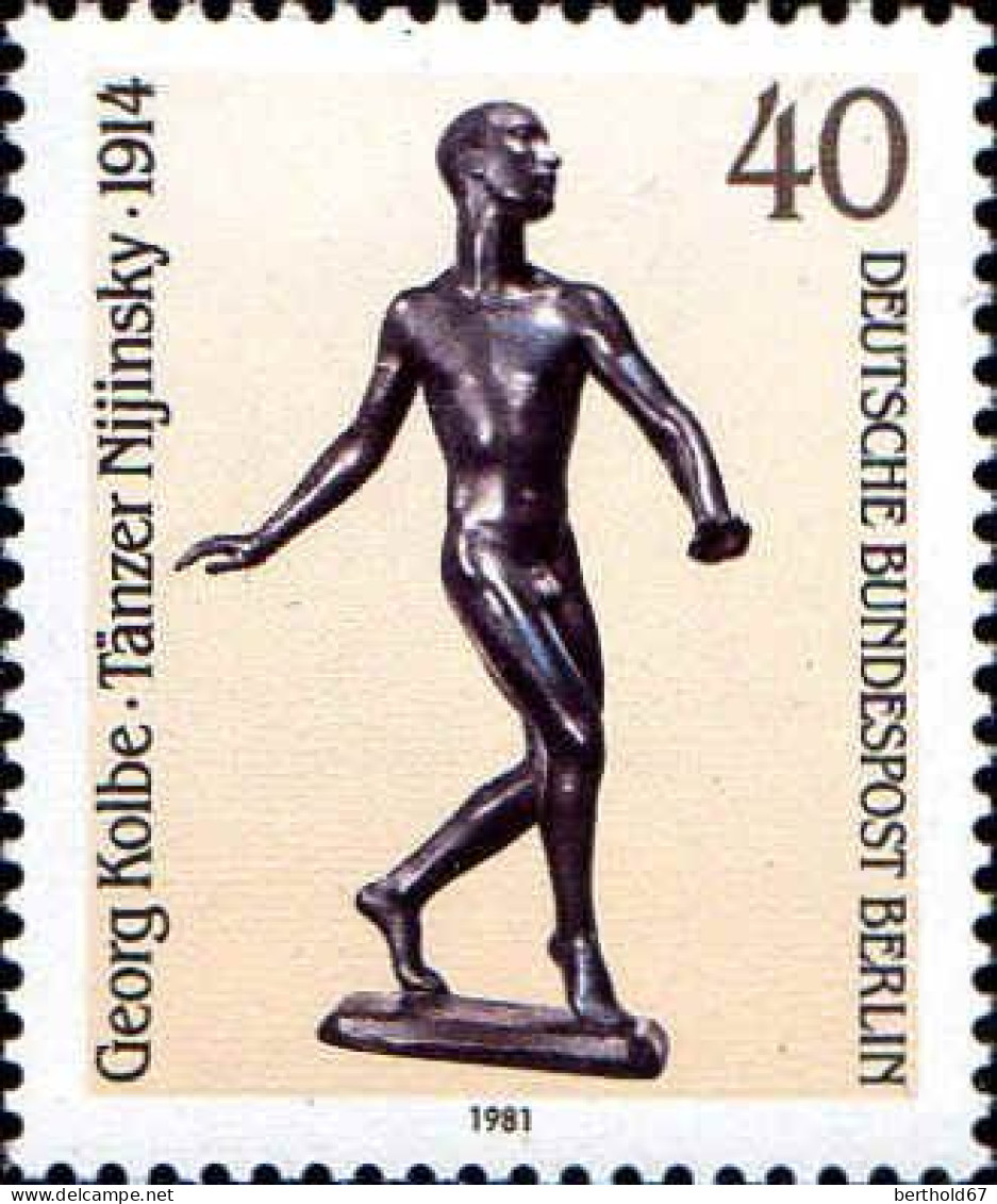 Berlin Poste N** Yv:617/619 Sculptures De Kolbe Barlach & Scheibe - Unused Stamps