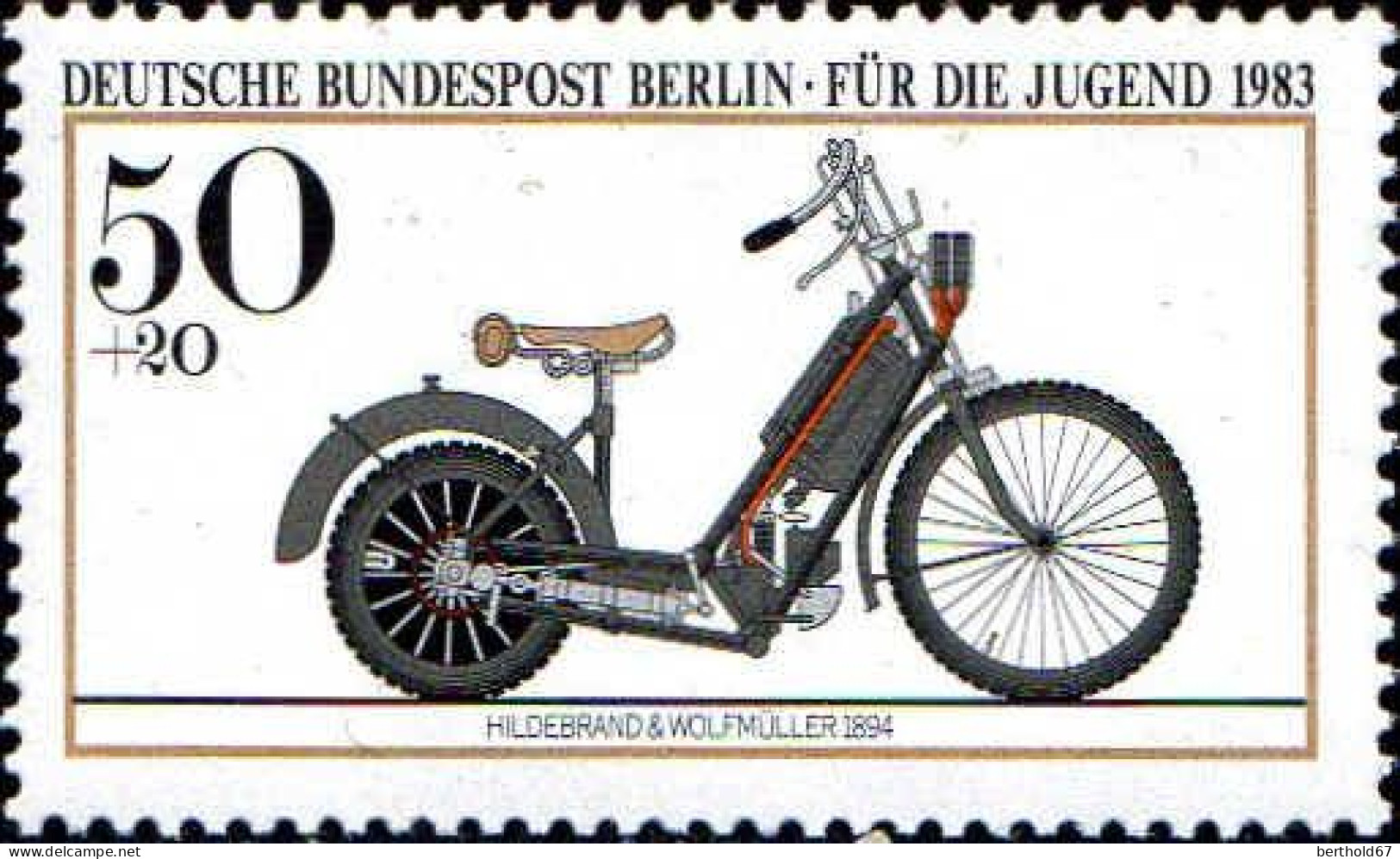 Berlin Poste N** Yv:655/658 Pour La Jeunesse Motocyclettes - Ungebraucht