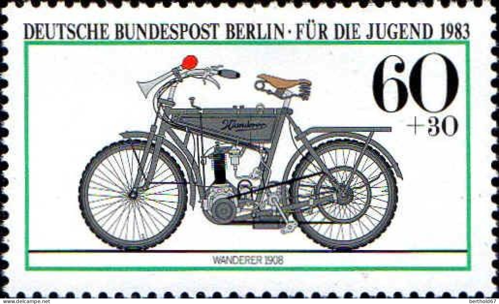 Berlin Poste N** Yv:655/658 Pour La Jeunesse Motocyclettes - Nuevos