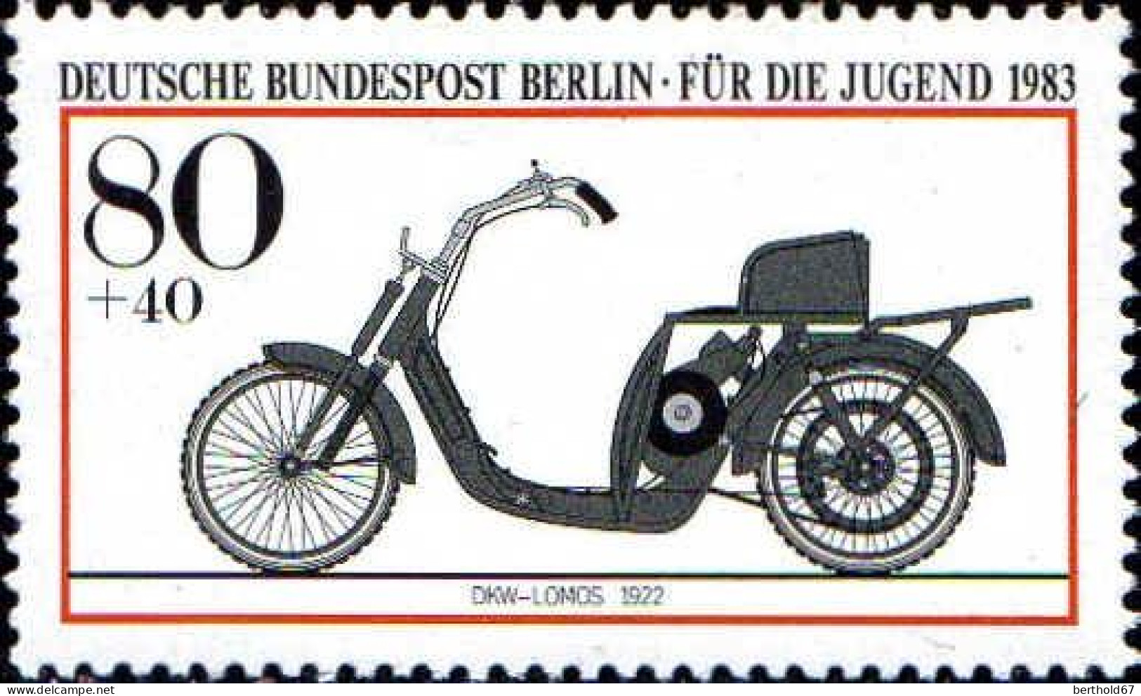 Berlin Poste N** Yv:655/658 Pour La Jeunesse Motocyclettes - Ungebraucht