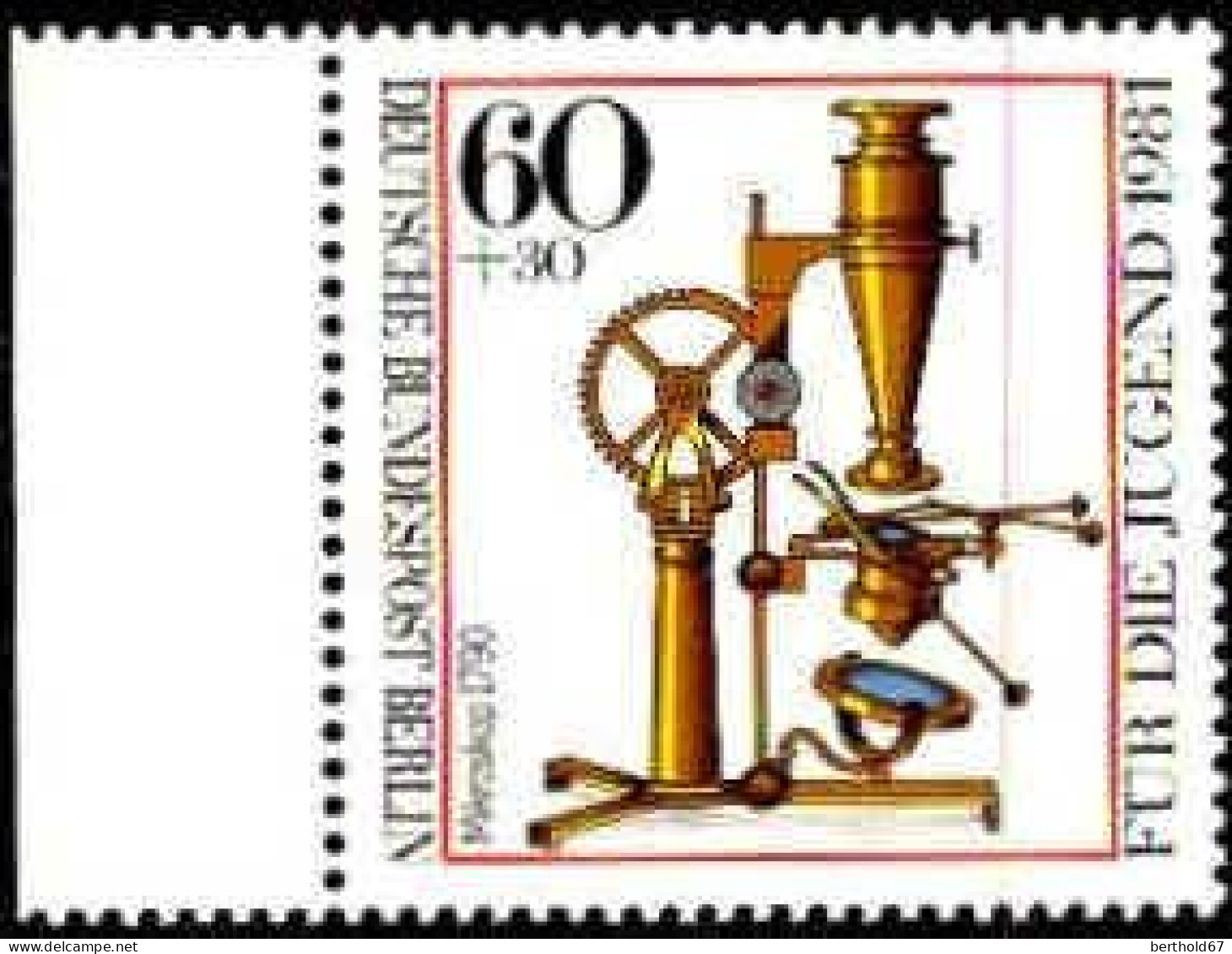 Berlin Poste N** Yv:602/605 Pour La Jeunesse Instruments D'optique Bord De Feuille - Unused Stamps