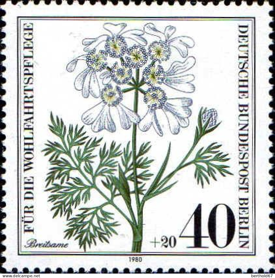 Berlin Poste N** Yv:590/593 Bienfaisance Herbes Des Champs - Unused Stamps