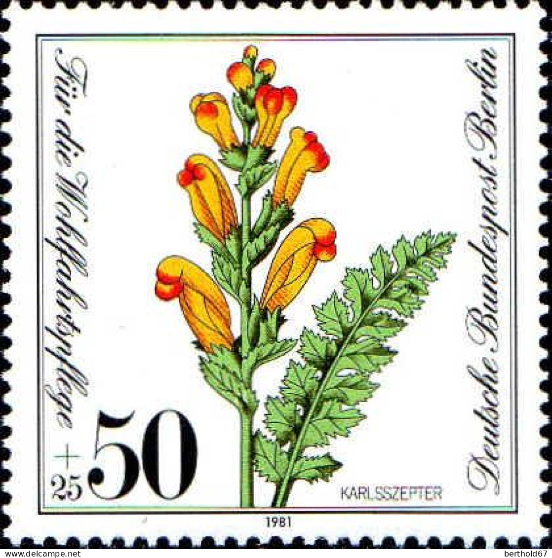 Berlin Poste N** Yv:611/614 Bienfaisance Plantes Menacées - Unused Stamps