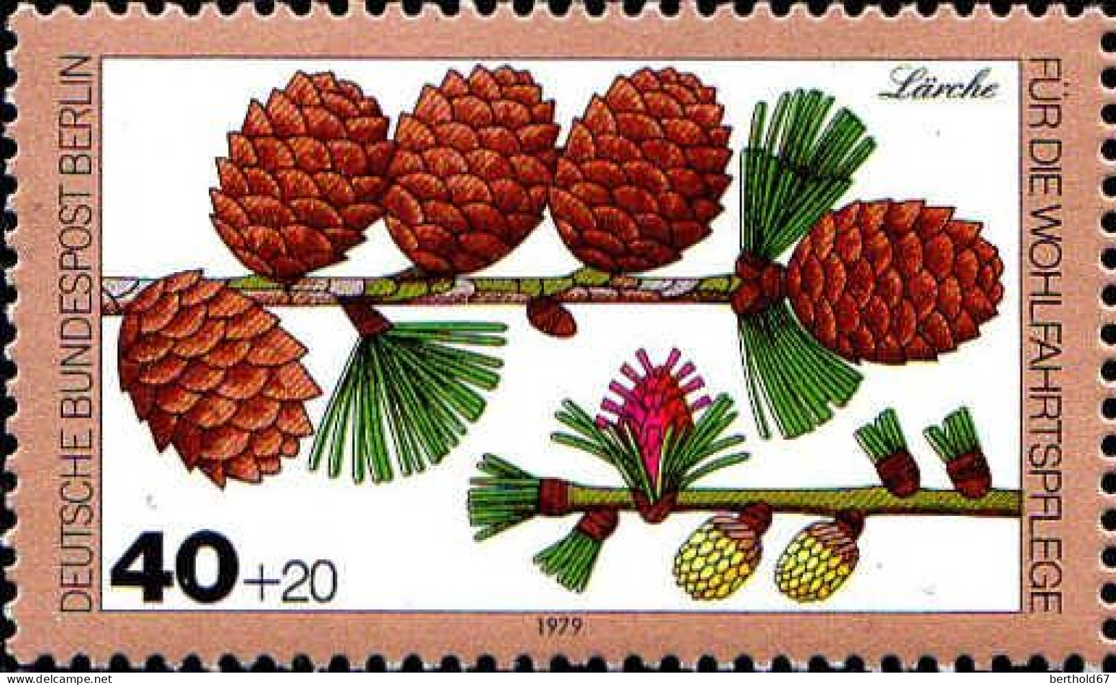 Berlin Poste N** Yv:568/571 Bienfaisance Feuilles Fleurs Fruits Des Bois - Unused Stamps