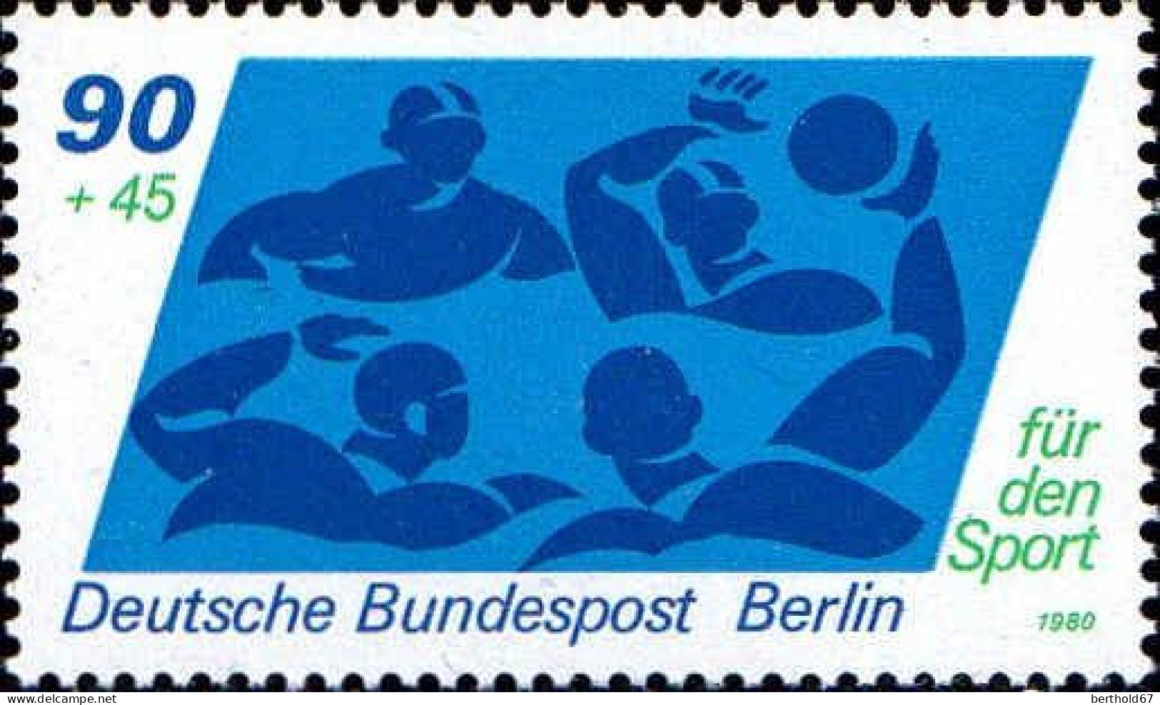 Berlin Poste N** Yv:582/584 Pour Le Sport Javelot Haltérophilie & Water Polo - Ungebraucht