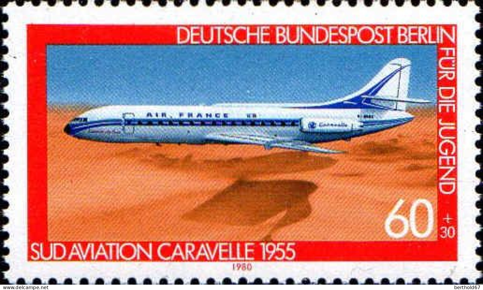 Berlin Poste N** Yv:578/581 Pour La Jeunesse Aéronautique - Unused Stamps