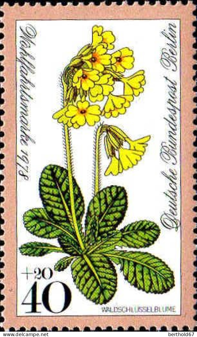 Berlin Poste N** Yv:535/538 Bienfaisance Fleurs Des Forêts - Unused Stamps