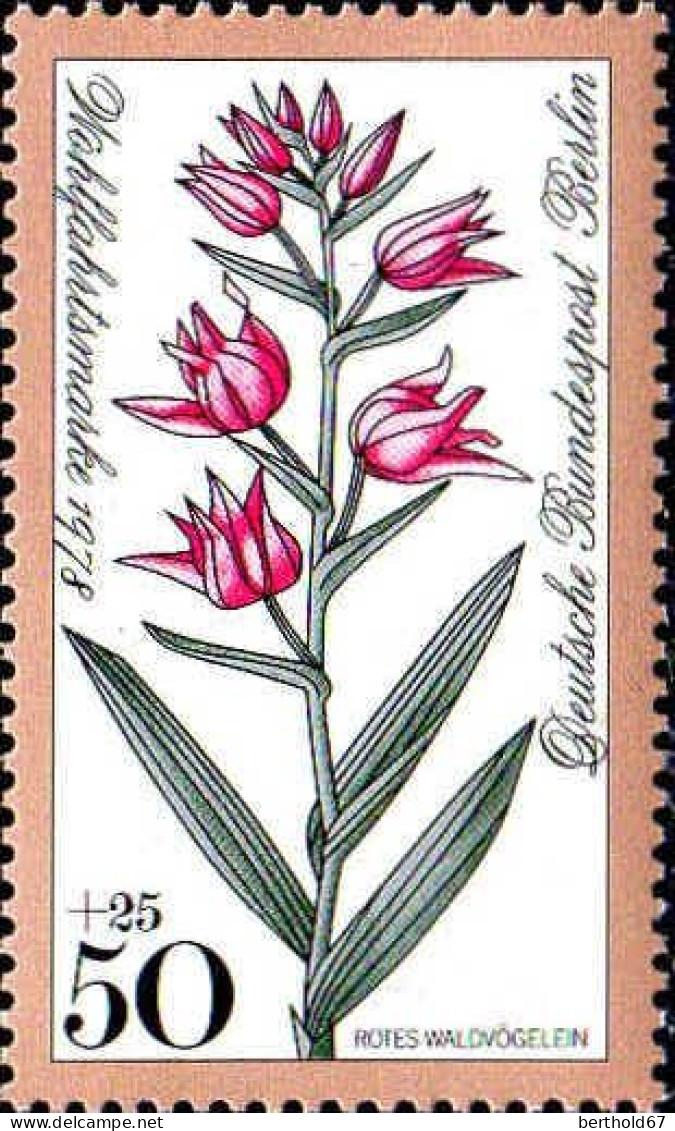 Berlin Poste N** Yv:535/538 Bienfaisance Fleurs Des Forêts - Unused Stamps