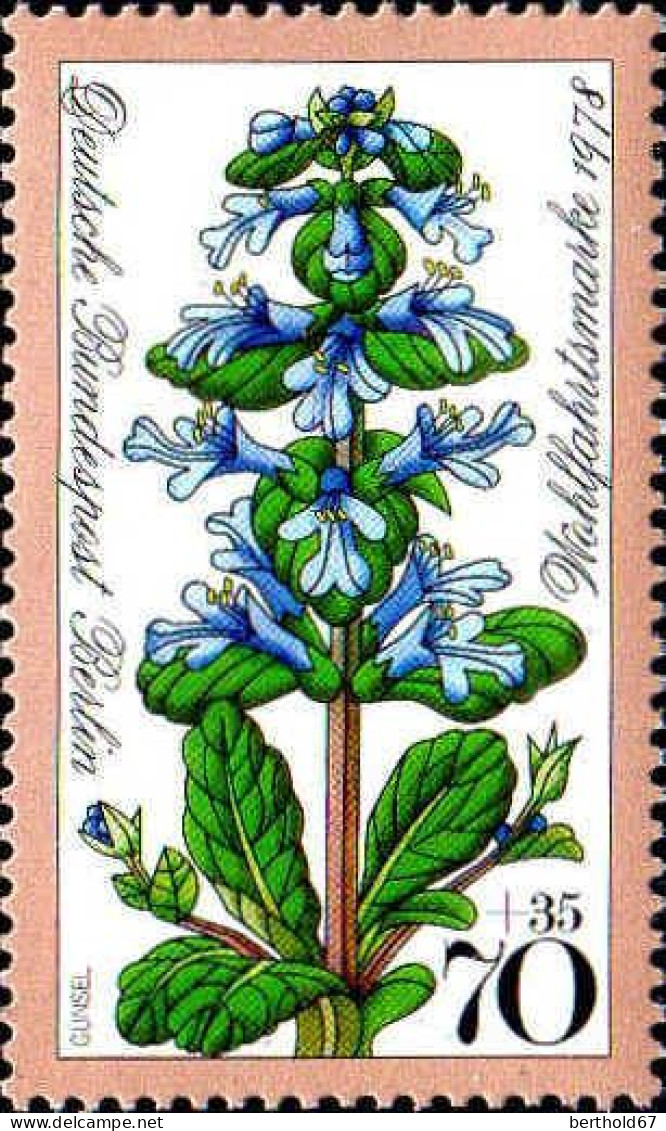 Berlin Poste N** Yv:535/538 Bienfaisance Fleurs Des Forêts - Unused Stamps