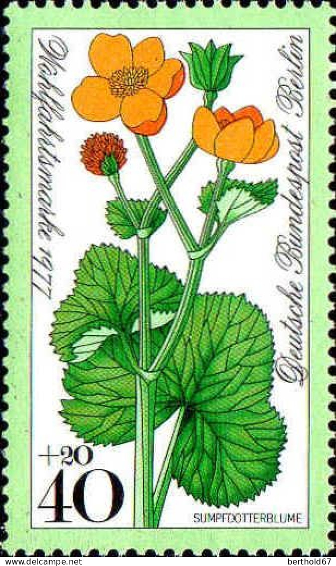 Berlin Poste N** Yv:518/521 Bienfaisance Fleurs Des Près - Unused Stamps