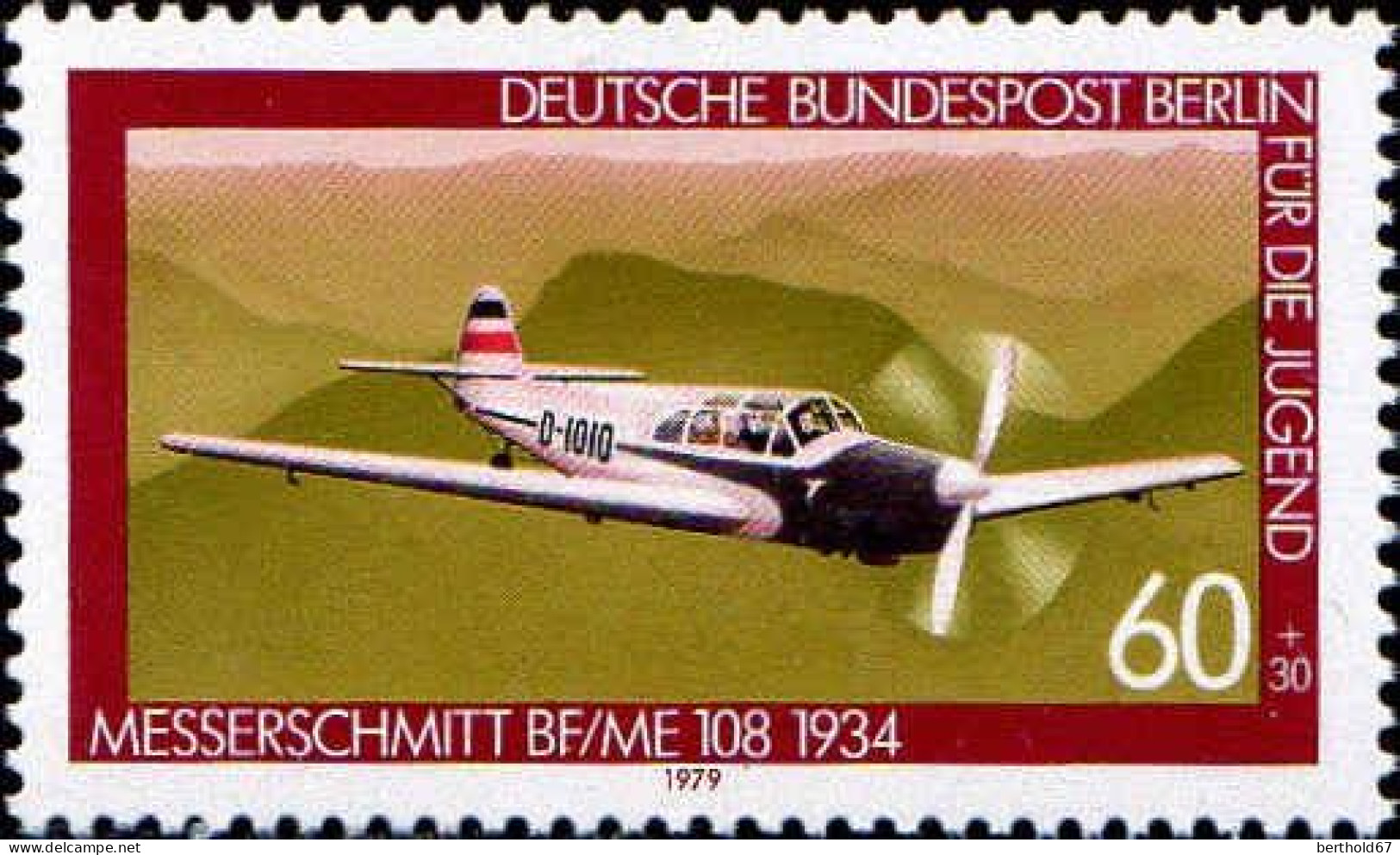 Berlin Poste N** Yv:552/555 Pour La Jeunesse Aéronautique - Neufs