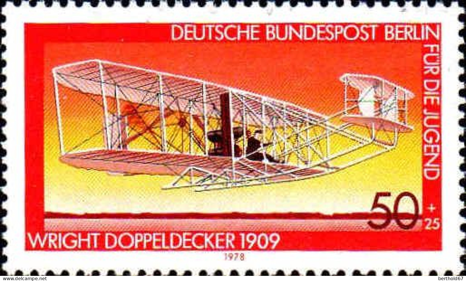 Berlin Poste N** Yv:524/527 Pour La Jeunesse Aéronautique - Unused Stamps