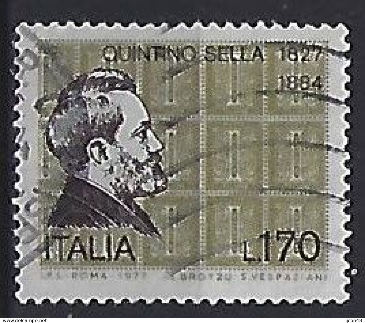 Italy 1977  Quintino Sella  (o) Mi.1591 - 1971-80: Gebraucht