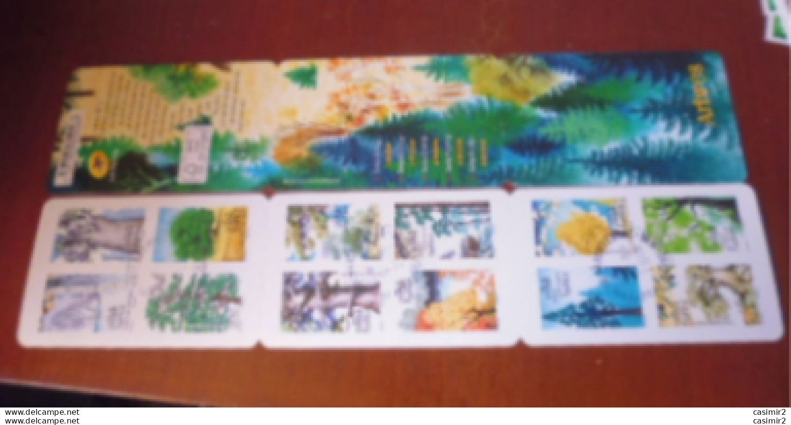 BC 1605  OBLITERATION RONDE SUR TIMBRE NEUF Carnet Les Arbres - Used Stamps