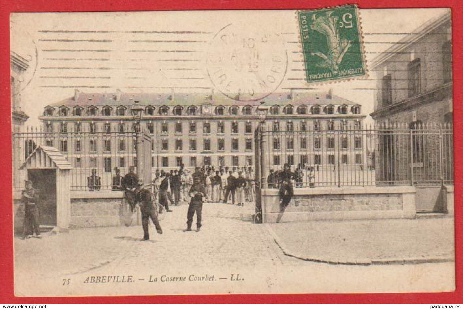 AA74 SOMME MILITARIA   80 ABBEVILLE CASERNE COURBET - Abbeville