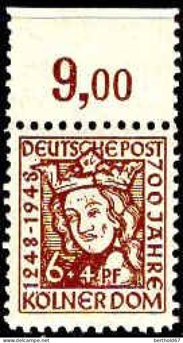 Allemagne Zone Anglo-Américaine Poste N** Yv:37/40 7.Centenaire De La Cathédrale Cologne Bord De Feuille - Neufs