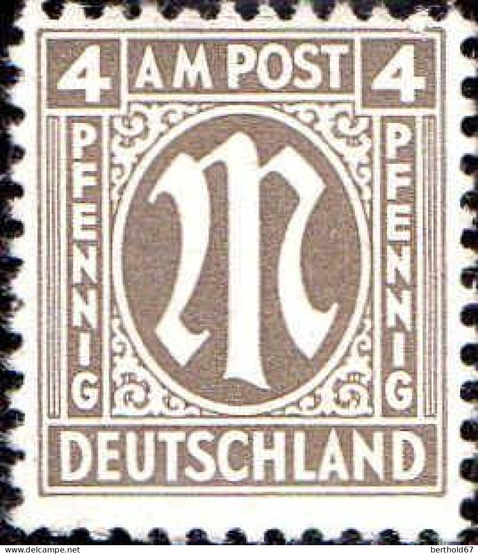 Allemagne Zone Anglo-Américaine Poste N** Yv: 2A/13A AM Post Impression De Washington - Mint