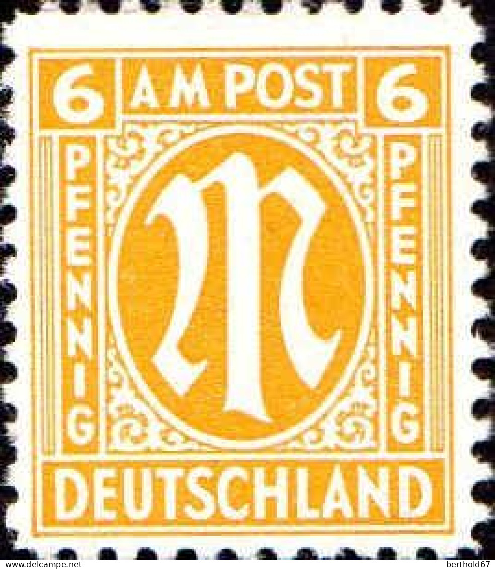 Allemagne Zone Anglo-Américaine Poste N** Yv: 2A/13A AM Post Impression De Washington - Mint