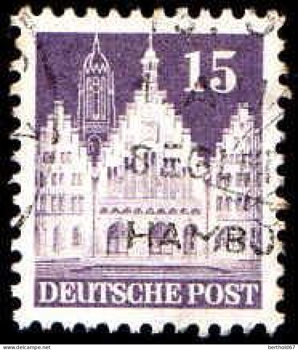 Allemagne Zone Anglo-Américaine Poste Obl Yv:41/64 Sites & monuments Dentelé 11 (Beau cachet rond)