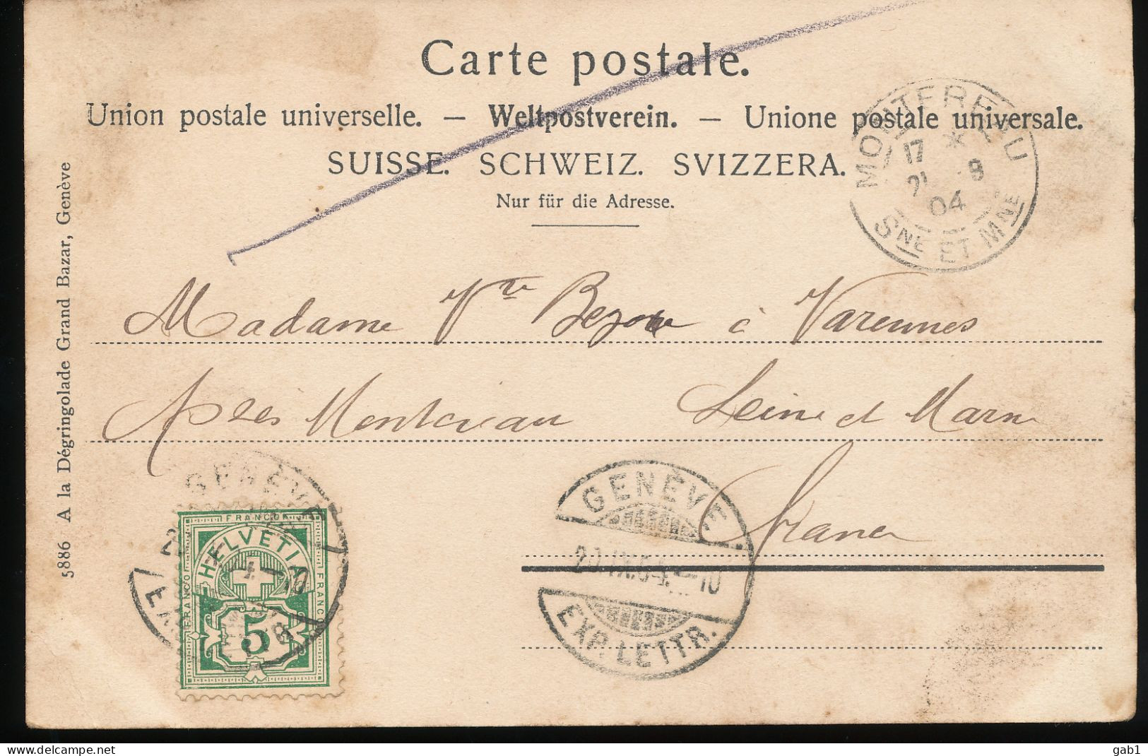 Suisse -- Geneve -- Bd Plainpalais - Andere & Zonder Classificatie