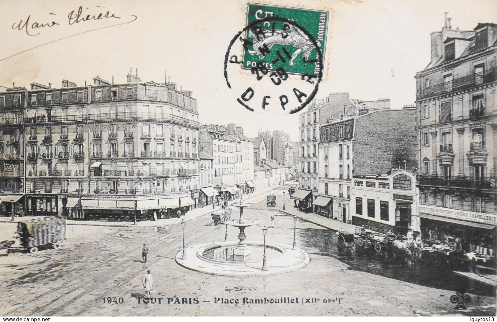 CPA. [75] > TOUT PARIS > N° 1940 - Place Rambouillet - (XIIe Arrt.) - 1908 - TBE - District 12